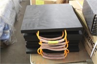(8) NEW CRANE DOLLY PADS 15"x15"