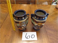 (2) Antique Asian Vases (made in Japan – 2)