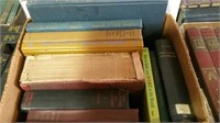 Two boxes vintage books