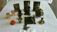 Cast iron and metal pieces