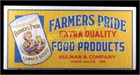 Farmers Pride Food Products Advertising Banner