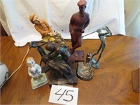 (7) Assorted Figurines, Golf, Dentistry