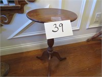 Willett Black Walnut Table – 12.5 Diameter – 21” T