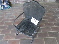 Black Antique Metal Childs Chair – 22” Tall
