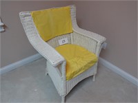 Antique Wicker Chair w/Padded Bottom
