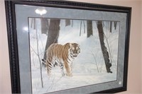 "SIBERIAN TIGER" PRINT BY CHARLES FRACE -  SIGNED