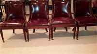 (4) Leather Chairs by Hickory