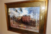 OLD WORLD PRINT BY R.B. MOREHEAD - FRAMED AND