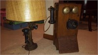 Antique Phone & Phone Lamp