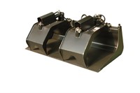 72" Skid Steer Grapple Bucket with (2) Cylinders