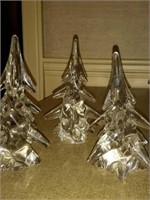 Assorted Crystal Lead Christmas trees