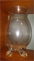 Large Footed Antique Vase / Centerpiece