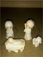 Precious Moments Nativity Ornament Set