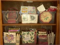 Assortment of Holiday Napkins and Paper Plates