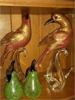 Decorative Partridges and Pears