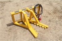 SKID STEER HYDRAULIC TREE PULLER WITH QUICK TACH