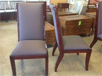 4 UPHOLSTERED DINING ROOM / CONFERENCE ROOM CHAIRS