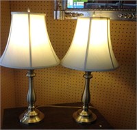 POLISHED GOLD STIFFEL LAMPS -27" TALL