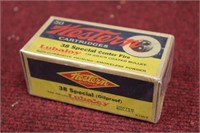 VINTAGE WESTERN CARTRIDGE BOX FOR .38 SPECIAL