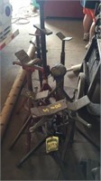 8 misc welding stands