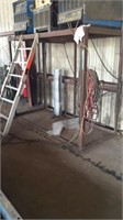 Welding machine stand with ladder.  (Now welders