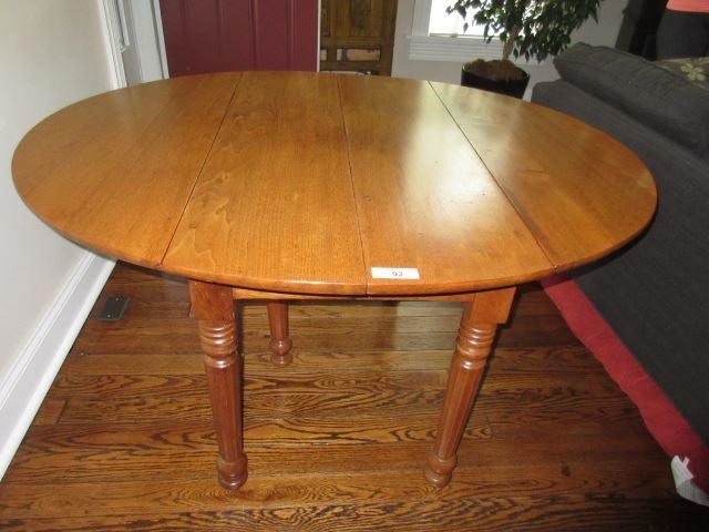 Antique Hutch / Drop Leaf Table / Cane Bottom Chairs
