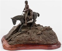 Art Bronze Sculpture "Indian Hunter" 2/50 Dixon