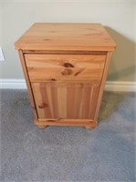 Pair pine bedside tables