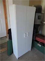 Storage cabinet with adjustable shelves
