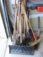 Selection of gardening tools