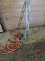 Jig saw,level & extension cord