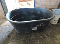100 gal. plastic water trough with drain