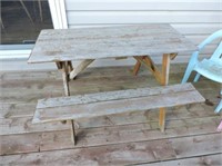Child's picnic table & two chairs
