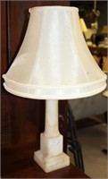 ALABASTER LAMP W/ SHADE