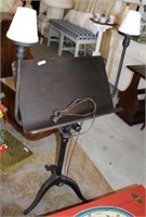 ANTIQUE ELECTRIFIED MUSIC STAND BY LIBERTY