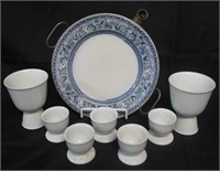 Arzberg Porcelain Egg Cups and Warming Dish