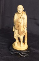 Chinese Antique Carved Okimono Figure