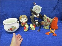mccoy pot -roosters -turkey shakers -misc