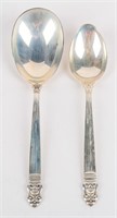 Sterling Flatware Royal Danish Serving Spoons