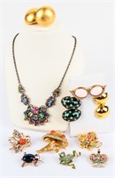 Jewelry Vintage Colorful Costume Estate Pieces