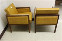 2 Monarch Furniture arm chairs, vintage