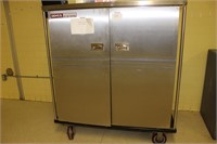 Dinex stainless steel tray delivery cart