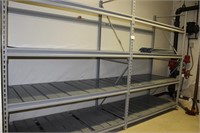 Metal storage shelves