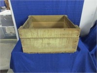 primitive wooden box "plank" style bottom