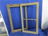 2 primitive wooden frames