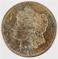 Coin Toned 1879-S Morgan Silver Dollar Gem