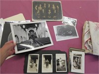 old photographs -clothes pin bag -feed bags