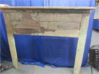 antique wooden fireplace mantle - 1800's