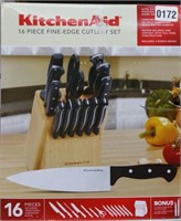 Kitchen Aid 16 piece fine edge cutlery set