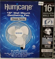 Hurricane 16" wall mount oscillating fan